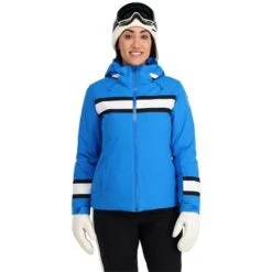Spyder Captivate GTX Jacket - Women's -Ladies Skiing Store fw23 spyder womenscaptivategtxjacket collegiate 1