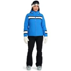 Spyder Captivate GTX Jacket - Women's -Ladies Skiing Store fw23 spyder womenscaptivategtxjacket collegiate 3