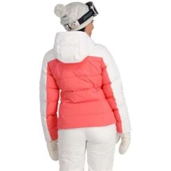 Spyder Falline GTX Infinium No Faux Fur Down Jacket - Women's -Ladies Skiing Store fw23 spyder womensfallinegtxinfiniumnofauxfurdownjacket tropic 2