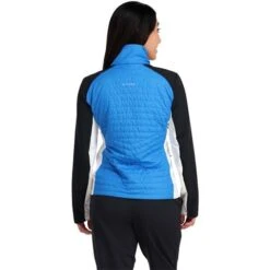 Spyder Glissade Hybrid Insulator Jacket - Women's -Ladies Skiing Store fw23 spyder womensglissadehybridinsulatorjacket collegiate 2