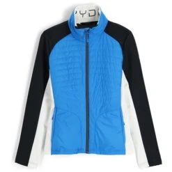 Spyder Glissade Hybrid Insulator Jacket - Women's -Ladies Skiing Store fw23 spyder womensglissadehybridinsulatorjacket collegiate 3