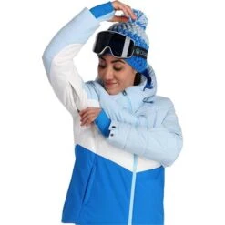 Spyder Haven GTX Infinium Jacket - Women's -Ladies Skiing Store fw23 spyder womenshavengtxinfiniumjacket frost 4
