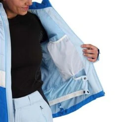 Spyder Haven GTX Infinium Jacket - Women's -Ladies Skiing Store fw23 spyder womenshavengtxinfiniumjacket frost 5