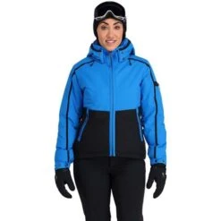 Spyder Optimist Jacket - Women's -Ladies Skiing Store fw23 spyder womensoptimistjacket collegiate 1