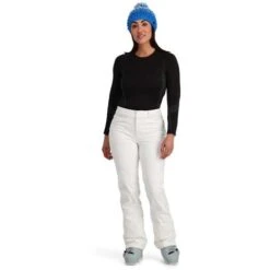 Spyder Orb Softshell Pant - Women's -Ladies Skiing Store fw23 spyder womensorbsoftshellpant white 3