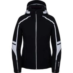 Spyder Poise GTX Jacket - Women's -Ladies Skiing Store fw23 spyder womenspoisegtxjacket black 1