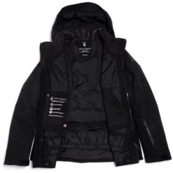 Spyder Schatzi GTX Jacket - Women's -Ladies Skiing Store fw23 spyder womensschatzigtxjacket black 5