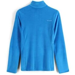 Spyder Shimmer Bug Zip T-Neck - Women's - 2023 Model -Ladies Skiing Store fw23 spyder womensshimmerbugziptneck collegiate 2