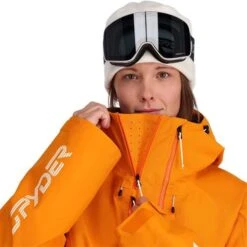 Spyder Solitaire Jacket - Women's 12 Spyder Solitaire Jacket - Women's -Ladies Skiing Store fw23 spyder womenssolitairejacket desertsun 6