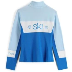Spyder Speed 1/4 Zip Fleece Jacket - Women's -Ladies Skiing Store fw23 spyder womensspeedquarterzipfleecejacket collegiate 2