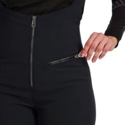 Spyder Strutt Bib Softshell Pant - Women's -Ladies Skiing Store fw23 spyder womensstruttbibsoftshellpant black 3