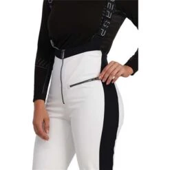Spyder Strutt Bib Softshell Pant - Women's -Ladies Skiing Store fw23 spyder womensstruttbibsoftshellpant white 5