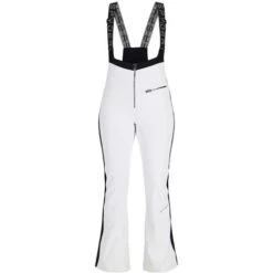 Spyder Strutt Bib Softshell Pant - Women's -Ladies Skiing Store fw23 spyder womensstruttbibsoftshellpant white 6