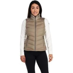Spyder Timeless Down Vest - Women's -Ladies Skiing Store fw23 spyder womenstimelessdownvest cashmere 1