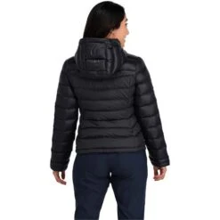 Ladies Skiing Store -Ladies Skiing Store fw23 spyder womenstimelesshoodiedownjacket black 2