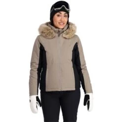 Spyder Vida GTX Jacket - Women's -Ladies Skiing Store fw23 spyder womensvidagtxjacket cashmere 1