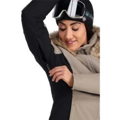 Spyder Vida GTX Jacket - Women's -Ladies Skiing Store fw23 spyder womensvidagtxjacket cashmere 4