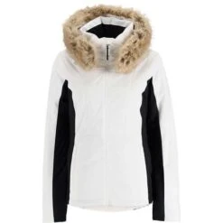 Spyder Vida GTX Jacket - Women's -Ladies Skiing Store fw23 spyder womensvidagtxjacket white 4