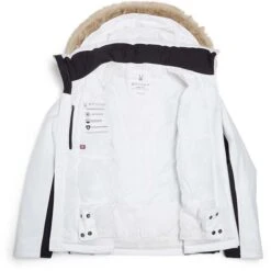 Spyder Vida GTX Jacket - Women's -Ladies Skiing Store fw23 spyder womensvidagtxjacket white 5