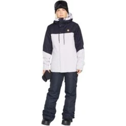 Volcom Bolt Ins Jacket - Women's -Ladies Skiing Store fw23 volcom womensboltinsjacket amethystsmoke 3