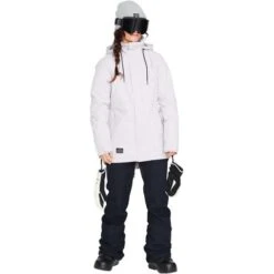 Volcom Fawn Ins Jacket - Women's -Ladies Skiing Store fw23 volcom womensfawninsulatedjacket amethystsmoke 3