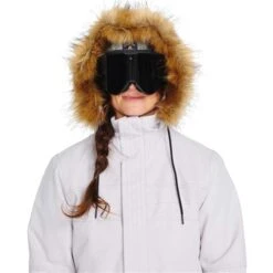 Volcom Fawn Ins Jacket - Women's -Ladies Skiing Store fw23 volcom womensfawninsulatedjacket amethystsmoke 4