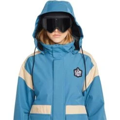 Volcom Melancon Gore-Tex Jacket - Women's -Ladies Skiing Store fw23 volcom womensmelancongoretexjacket petrolblue 4