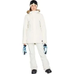Volcom Shadow Ins Jacket - Women's 9 Volcom Shadow Ins Jacket - Women's -Ladies Skiing Store fw23 volcom womenssherwininsulatedjacket offwhite 3