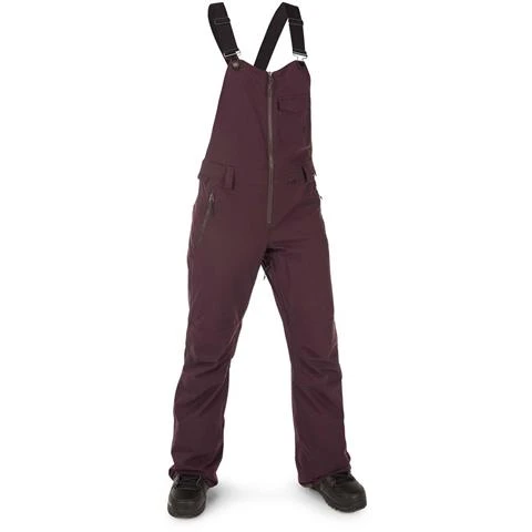Volcom Swift Bib Overall - Women's Volcom Swift Bib Overall - Women's -Ladies Skiing Store fw23 volcom womensswiftbiboverall blackplum 1