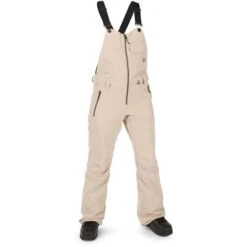 Volcom Swift Bib Overall - Women's 8 Volcom Swift Bib Overall - Women's -Ladies Skiing Store fw23 volcom womensswiftbiboverall sand 1
