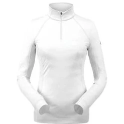 Spyder Savona Zip T-Neck - Women's -Ladies Skiing Store spyder savona zip t womens white front
