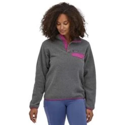 Patagonia Lightweight Synchilla Snap-T Pullover - Women's -Ladies Skiing Store wbf2223 25455 nlam dt1