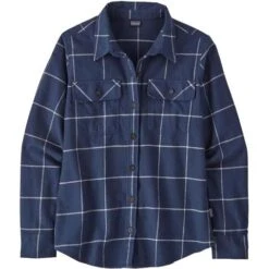 Patagonia L/S Organic Cotton Midweight Fjord Flannel Shirt - Women's (42405) -Ladies Skiing Store wbf2223 42405 wlne