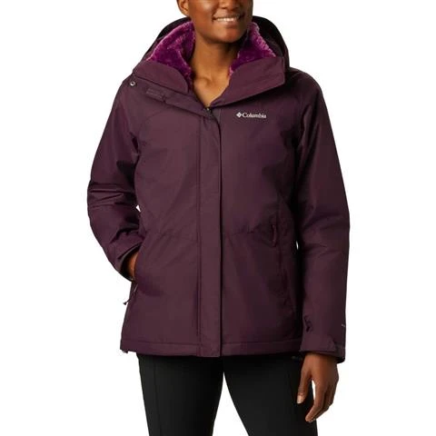 Columbia Bugaboo II Fleece Interchange Jacket - Women's - 2023 model Columbia Bugaboo II Fleece Interchange Jacket - Women's - 2023 Model -Ladies Skiing Store wcolumbia bugabooiiinterchange jacket blkcherry front