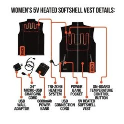 Womens Battery Heated Softshell Vest 4 Womens Battery Heated Softshell Vest -Ladies Skiing Store womens heated vest3